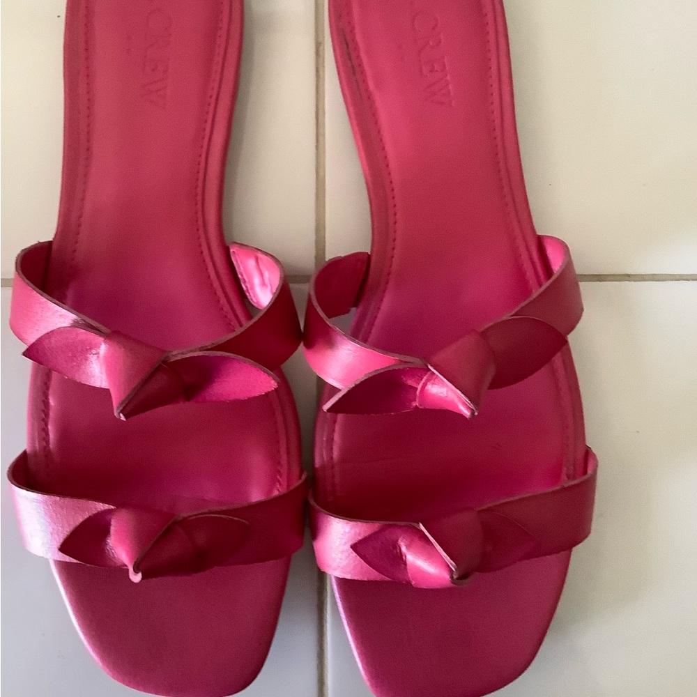yummy raspberry colored J Crew sandals